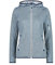 CMP Damen Knitted Hoodie Jacke, cielo-bianco, 36
