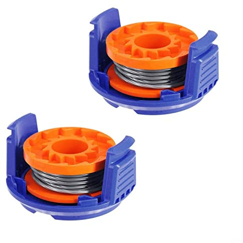 2 PACK Trimmer Replacement Spool Line with Spool Cover For MacAllister MGTP18Li 1.5mm 1x2.5m Strimmer