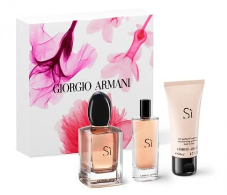 GIORGIO ARMANI SI EDP 50 ML + EDP 15 ML + B/L 50 ML Geschenkset