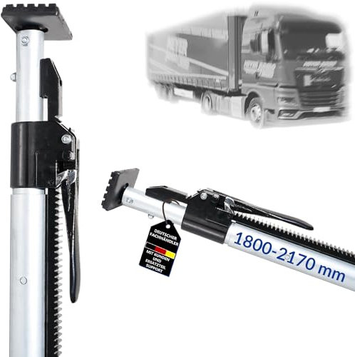 Lot de 4 barres de blocage en aluminium - 1800-2170 mm - Sécurité de charge et de transport - Pour voiture, camion, remorque, camping-car et camionnette