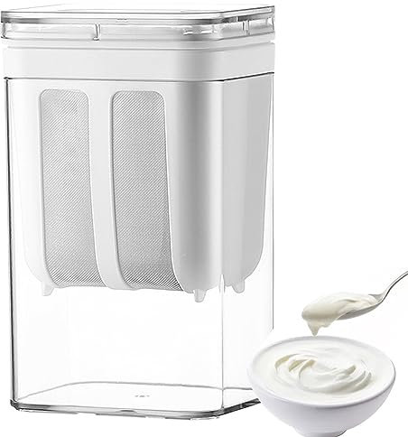 Greek Yogurt Strainer, Yogur Griego con Malla Ultra Fina Acero Inoxidable, Filtro Yogur rápido Reutilizable, Hacer Yogur Griego con Crema Espesa, Capacidad 1100 l