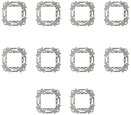 RASMACOR | Pack de 10 Bastidores para mecanismos Niessen Zenit | Bastidor empotrar metálico | Sin Garras | Ref N2271.9 | Pack 10 unidades