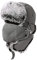 Comhats Herren Wasserdichter Fliegermütze Winter Warme Fellmütze Trappermütze Pelzmütze Wintermütze A69265_Grau XXL