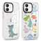 Xylota 2 Stück Handyhülle für iPhone 11 6,1 Hülle, Transparent Niedlich Case mit Dinosaurier Muster Design, Ultra Dünn TPU Bumper Weich Silikon Stoßfeste Kratzfest Schutzhülle Cover für iPhone 11
