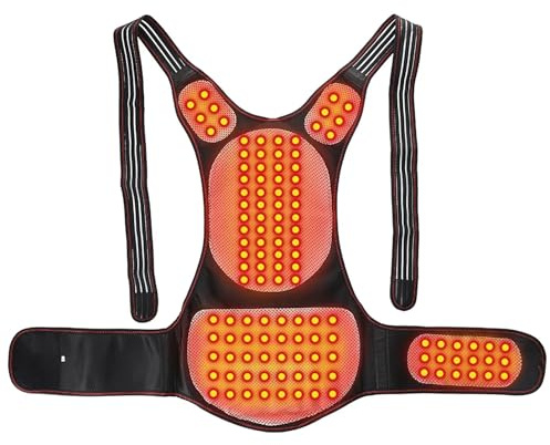 Chaleco calefactable con imán de turmalina, ropa térmica autocalentable magnética, sin pilas, soporte para la espalda, soporte para la cintura para hombres, mujeres, esquí, caza, montar en motocicleta