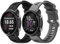 Shecret 2 Stück 20mm Armbänder für Garmin Vivoactive 3/3 Music/Venu/Venu 2 Plus/Forerunner 245/645/55, Schnellverschluss Silikon Sport Armbänder für Garmin Vivomove HR/Instinct 2S, Schwarz Grau