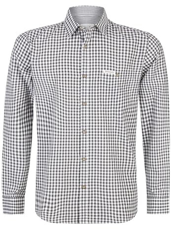 Stockerpoint Trachtenhemd Campos3 Camisa, Antracita, XXXL Hombres