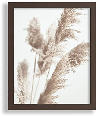 VO design Finn Premium Bilderrahmen Posterrahmen 40x100 cm Braun Dunkelbraun 100x40 cm mit weisser Rückwand und klarem Acrylglas