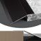 SKINCATE Aluminium Übergangsprofil Breit 100mm, Bodenübergangsstreifen Lamina Zu-Fliesen, 10-40mm Höhe Ausgleichsprofil, Türschwelle Rampe, Übergangsschiene(Color:Black)