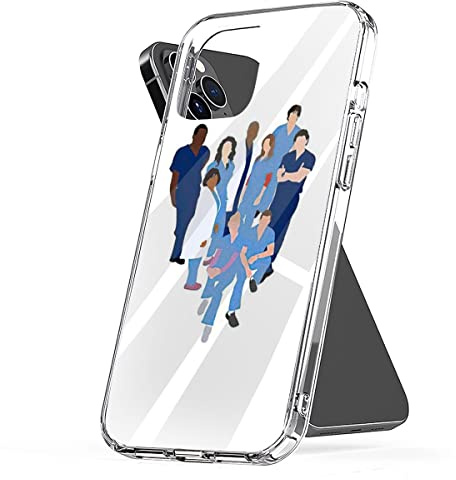 CRSMINE Personalized Greys Phone Case Anatomy Compatible with iPhone 17 15 16 Character 14 12 13 11 Pro Max Plus XR X Xs Max Silhouette Anti-Scratch Soft Shock-Resistant Soft Protective TPU Case
