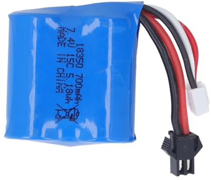 Tbest Batterie au Lithium pour Bateau RC 700mAh, Remplacement de Batterie de Bateau de Vitesse de Course télécommandé pour UDI001 H100H102