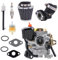 BenTsD Kompatibel mit GY6 4-Takt-Vergaser, passt für 49 cc 50 cc Roller Taotao Go Kart Moped PD18J Motoren 139QMB Vergaser mit Luftfilter-Ansaugkrümmer
