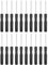 sourcing map 20pcs PH00 Mini Phillips Screwdriver #00 3.1 Length Screwdrivers 1.8 Carbon Steel with Ergonomic Handle for DIY Repairing, Black