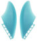 JOJIDE Surfboard Handmade Fiberglas Twin Kielflossen Kurze Retro Fish Board Flossen for Surfen für Surfboards(019B)