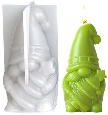 Nbbwwu Weihnachts Epoxidharz Gießformen | Wichtel Baum Form,Silikon Gips Formen | Für Weihnachtskerzen Herstellung Basteln DIY Kunst Dekoration Mit Epoxidharz Und Gips Und Ton