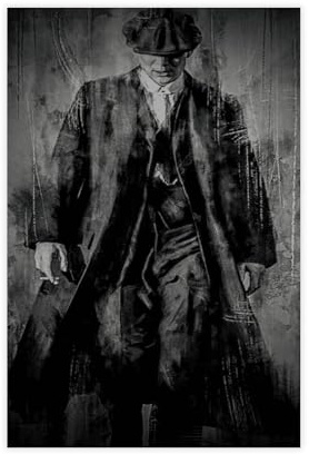 ZCDTE Peaky Blinders Poster auf Leinwand, Schlafzimmer-Dekor, Sportlandschaft, Büro, Raumdekoration, Geschenk, ungerahmt, 30 x 45 cm