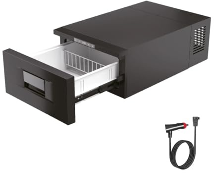 Portable Compressor Cool Box 30L Car Fridge Freezer, 12V/24V & AC 100-240V, Digital Display, -20°C to 0°C, Campervan Cooler for Travel, Camping, Caravan, Boat