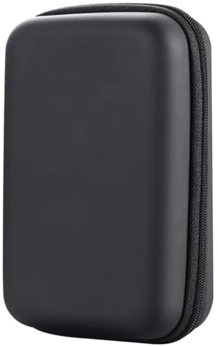 Mobile Festplatten Tasche aus Eva, Schwarz mit Netzfach und Fächern