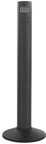Colonna Posacenere Da Terra Grigia In Alluminio Verniciato Altezza 102 Centimeter