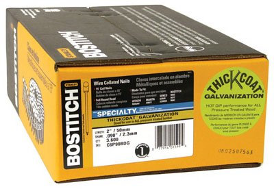 Stanley Bostitch C6P90BDG Seitennägel mit glattem Schaft und 15 Grad-Spule