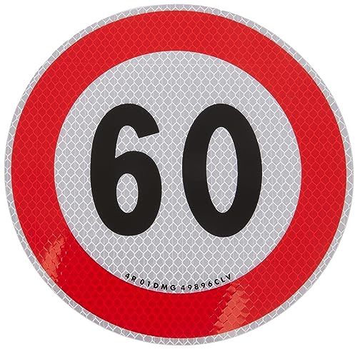 Quattroerre 31840 Contrassegno Limite Velocitã. 60 km/H Adesivo Omologati Eu