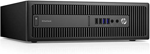 HP EliteDesk 800 G2 SFF Quad Core i5-6500 8GB DDR4 128GB SSD WiFi Windows 10 Professional Desktop PC Computer (Renewed)
