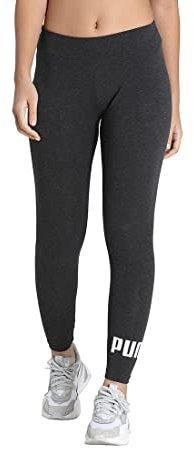 PUMA Ess Logo Leggings Femme, Dark Grey, XS