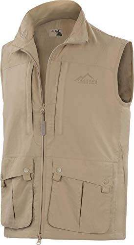 normani Herren Outdoorweste Sommerweste Freizeitweste Anglerweste Jagdweste mit atmungsaktivem Sonnenschutzmaterial 50+ (XS-5XL)