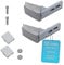 DL-pro DL-pro Kit de dos bisagras inoxidables para la manija del frigorífico Liebherr 9590178 9590190 para puertas de frigorificos y congeladores