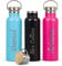 Personalised Water Bottle Stainless Steel 600ml Water Bottle, Vacuum Insulated Metal Water Bottles Pink Teacher Gift for Her