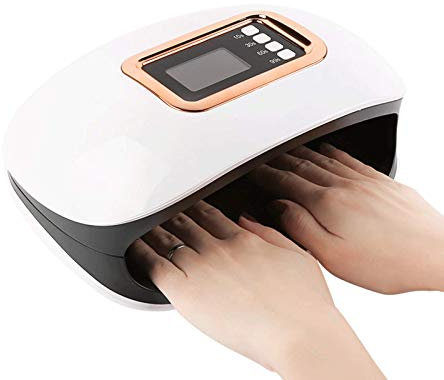 72W Nail Dryer, UV LED Nail Lamp with 36 LED Beads/4 Timers 10s 30s 60s 99s/Auto Sensor, Professional Nail Curing Lamp Art Tools Salon DIY at Home