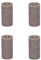 Stumpenkerzen Rustic 4er Set - Stumpenkerze, Blockkerze, Kerze, Adventskranz, Advent - Kein Ruß - Brenndauer: 60 Std. - viele Farben - 7x13 cm (Taupe)