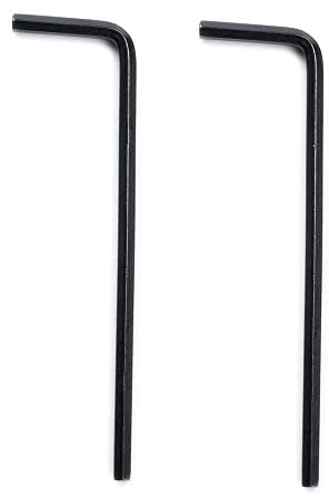 Musiclily Basic 3/32 Inch Steel Allen Key Hex Wrench, Black 2 Pcs | for 70s Fender Instrument, with Micro Tilt Neck Adjustment