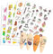 MEISO 12 Blatt Graffiti Abstrakt Gesicht Nagelsticker Blumen Selbstklebend Nagelaufkleber Nail Art Stickers Nägel Aufkleber Nagel Decals Nageldesign DIY Nagelkunst Dekoration für Mädchen Frauen