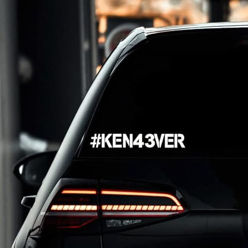 KEN43EVER Aufkleber KEN BLOCK RIP Sticker Drift und Rally Legende Tuningaufkleber