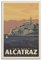 ZENGYL Vintage-Poster Alcatraz-Insel-Poster, dekoratives Gemälde, Leinwand, Wandposter und Kunstbild, modernes Familien-Schlafzimmer, Dekoration, Poster, 30 x 45 cm