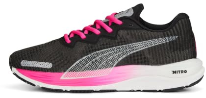 Puma Damen Velocity Nitro 2 Fade Laufschuhe Neutralschuh Schwarz - Grau 37,5
