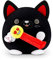 Snackles Series 1 Wave 2 Black Cat (PEZ), Surprise Medium Plush, Ultra Soft Plush, 35 cm, Collectible Plush with Real Brands, Black Cat (PEZ)