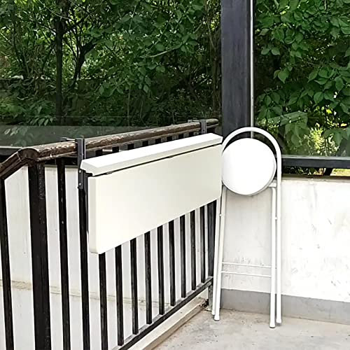 wandklapptisch klapptisch Wand wandtisch klappbar, Balkontisch mit hängendem Geländer für den Außenbereich, Verstellbarer, an der Wand montierter Deck-Multifunktionstisch für kleine Räume, k