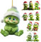 Buyaole Weihnachtsbaum Katzen Anhänger,2D Acryl Weihnachtskatze Hängende Deko Lustiger Weihnachten Katzen Ornament Spaß Weihnachtsanhänger Deko Christbaumschmuck Weihnachtsschmuck Geschenk (E)