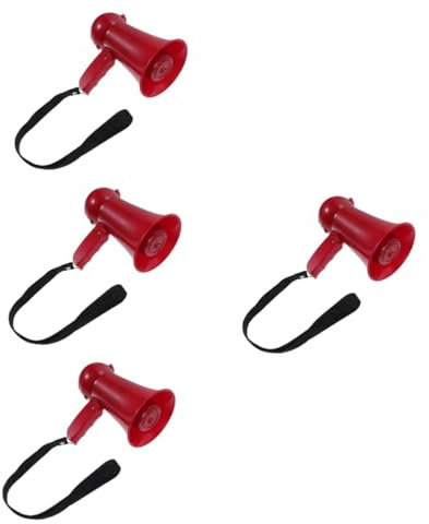 Toddmomy 4 Teiliges Lautsprecher Bullenhorn Megaphon Mit Riemen Cheerleading Megaphon Mini Megaphon Kleines Megaphon Tragbare Lautsprecher Megaphon Für Sport Cheerleading