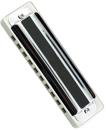 Mundharmonika Weiße 10 Löcher Harfe Diatonische Mundharmonika #F/G/Ab/A/Bb/B/C/Db/D/Eb Tonart Mundharmonika Musikinstrument Für Anfänger (Color : A)