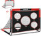 CATCHLUCK Fussballtore für Garten Kinder Fußballtor Garten 2 In 1 Fussball Tor Pop Up Tor mit 5 Schussloecher und Tragetasche, Bodennägeln