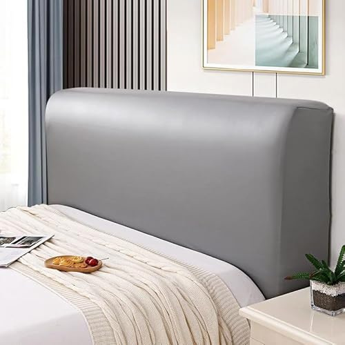 Cutfouwe Bettkopfteilhusse - Weicher Staubschutz Für Schlafzimmer-Kopfteil, Strecken, Betthusse Ideal Fürs Bett - Grau, 200cm