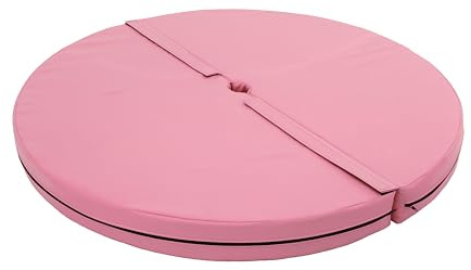 Tapis de pole dance rond - Diamètre : 120 cm - Tapis de sol antidérapant avec ouverture pour barre de pole dance - Tapis de protection circulaire - Accessoire de gymnastique et de fitness