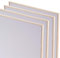 ARTIKUM 4X bespannter Malkarton 40x50 cm | Baumwolle, Pinienholz | Malfertige Canvas Panels mit Schattenfugenrahmen, Leinwandkarton mit Rahmen Set