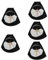 UPKOCH 5 Sätze pastor dreiteiliger anzug halloween fotohintergrund halloween geschenke schwarze Bandanas Schal Herren Kleidung für Männer Kostüme für Männer Nonne Kreuz Nonne Cosplay Prop