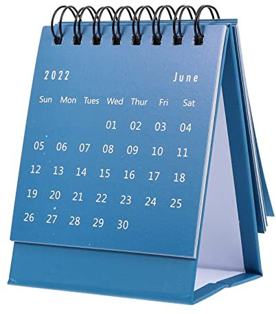 COHEALI 3 Stk 2022 Mini-Tischkalender Schreibtischkalender bürodeko Standkalender Wohnkultur Taschenkalender Staffelei Bürokalender Kalender aus Papier Perlmutt kleiner Tischkalender PVC