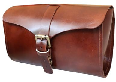 american blue Damen- und Herren-Leder-Satteltasche, Fahrrad-Zubehörtasche, Vintage-Tasche (Utility)