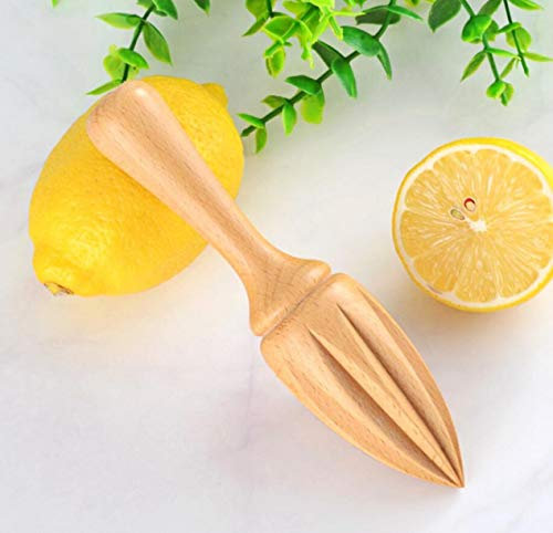 Exprimidor de limones de madera, exprimidor de madera de limones, exprimidor natural de cítricos (madera de haya)